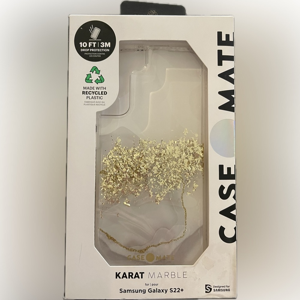 NIB Case Mate Case Karat Marble for Samsung Galaxy S22+
